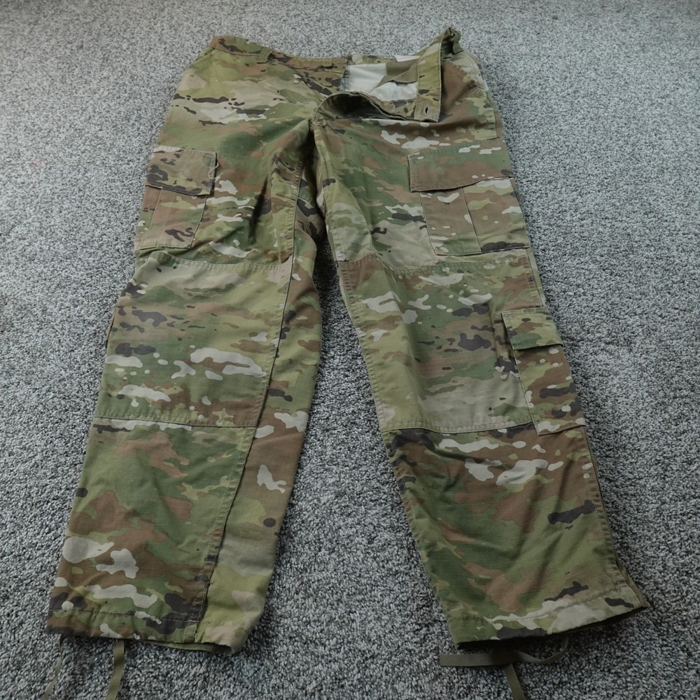 Military Pants Mens L Multicam OCP Camo Cargo ACU Army Combat Uniform Trouser